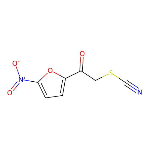 [2-(5-Nitrofuran-2-yl)-2-oxoethyl] thiocyanate structure