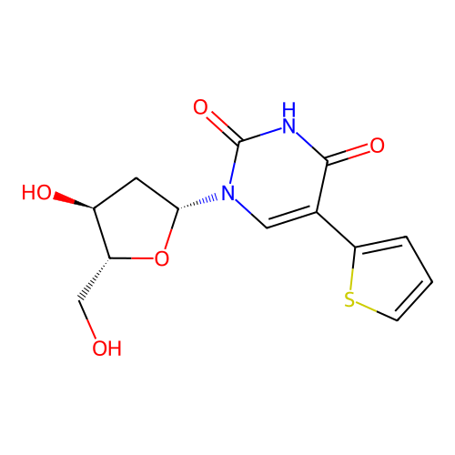 5-(2'-Thienyl)-2'-beta-deoxyuridine structure