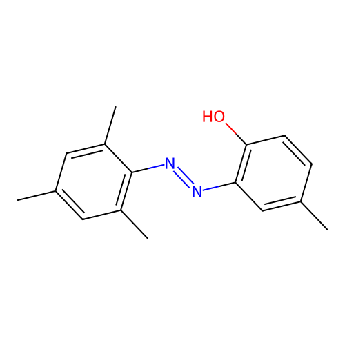 Phenol, 4-methyl-2-[(2,4,6-trimethylphenyl)azo]- structure