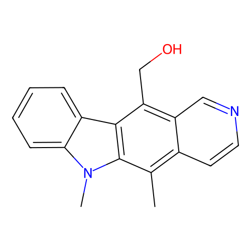 (5,6-Dimethyl-6H-pyrido[4,3-b]carbazol-11-yl)methanol structure