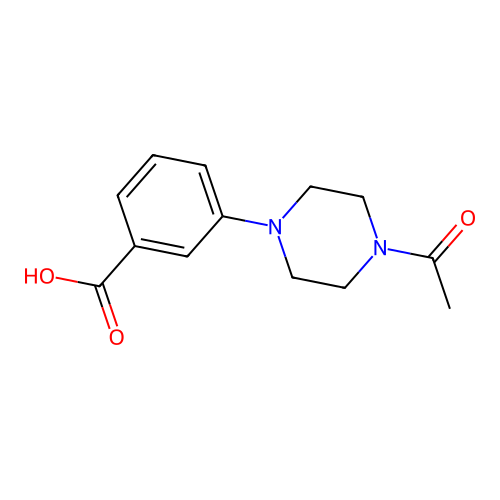 3-(4-acetylpiperazin-1-yl)benzoic Acid structure