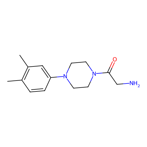 2-Amino-1-[4-(3,4-dimethylphenyl)piperazin-1-yl]ethanone structure