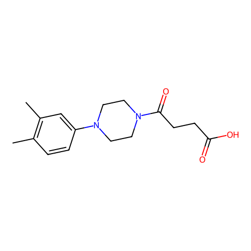 4-[4-(3,4-Dimethylphenyl)piperazin-1-yl]-4-oxobutanoic acid structure