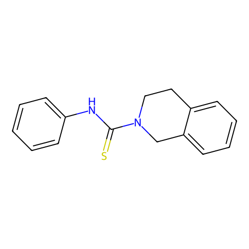 2(1H)-Isoquinolinecarbothioamide, 3,4-dihydro-N-phenyl- structure