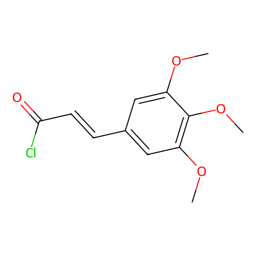 3',4',5'-Trimethoxycinnamoyl chloride structure