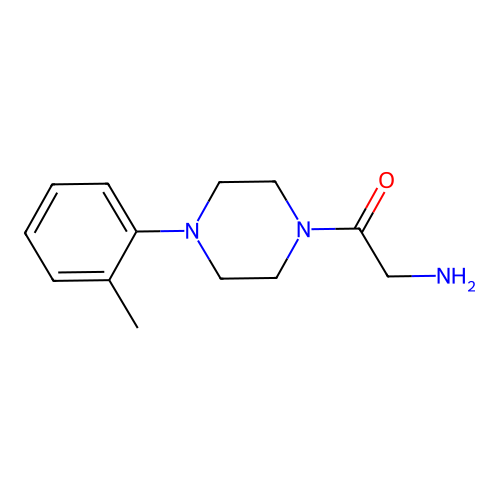 2-Amino-1-[4-(2-methylphenyl)piperazin-1-yl]ethanone structure