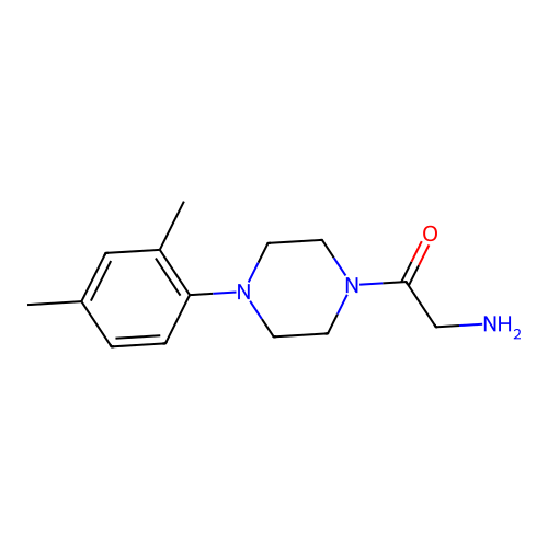 2-Amino-1-[4-(2,4-dimethylphenyl)piperazin-1-yl]ethanone structure