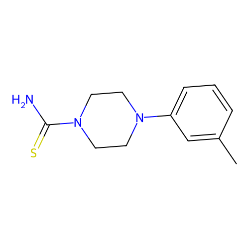 4-(m-Tolyl)piperazine-1-carbothioamide structure