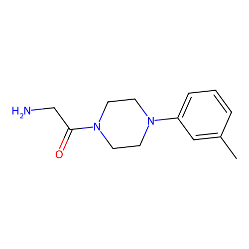 2-Amino-1-[4-(3-methylphenyl)piperazin-1-yl]ethanone structure