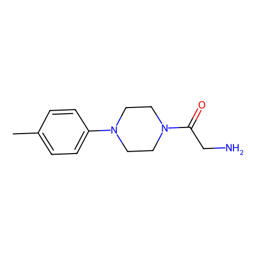 2-Amino-1-[4-(4-methylphenyl)piperazin-1-yl]ethan-1-one structure