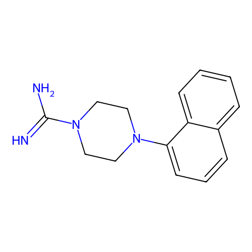 4-(1-Naphthalenyl)-1-piperazinecarboximidamide structure