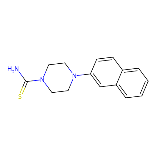 4-Naphthalen-2-ylpiperazine-1-carbothioamide structure
