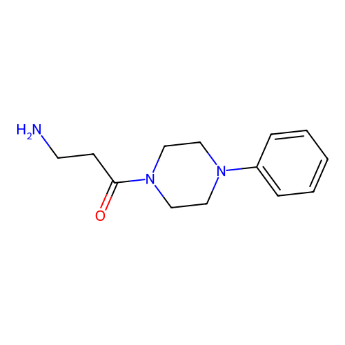 3-Amino-1-(4-phenylpiperazin-1-yl)propan-1-one structure