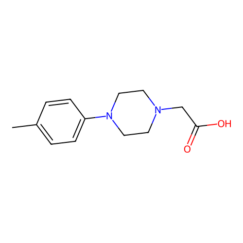 2-[4-(4-methylphenyl)piperazin-1-yl]acetic Acid structure