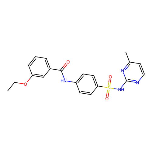 3-ethoxy-N-[4-[(4-methylpyrimidin-2-yl)sulfamoyl]phenyl]benzamide structure