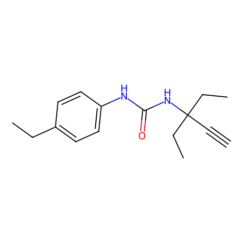 1-(3-Ethylpent-1-yn-3-yl)-3-(4-ethylphenyl)urea structure