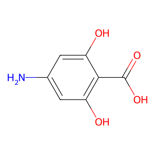 4-Amino-2,6-dihydroxybenzoic acid structure