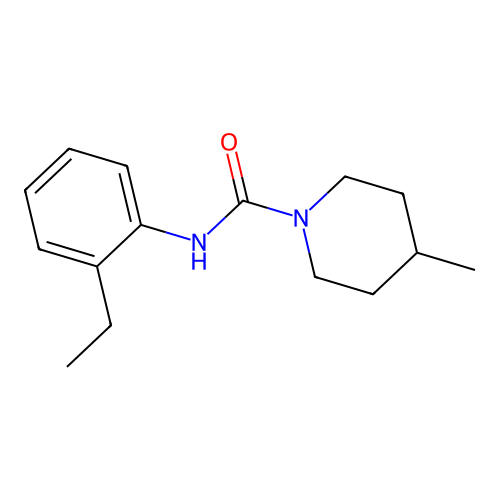 N-(2-ethylphenyl)-4-methylpiperidine-1-carboxamide structure