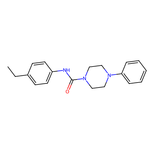 N-(4-ethylphenyl)-4-phenylpiperazine-1-carboxamide structure