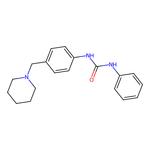 1-Phenyl-3-[4-(piperidin-1-ylmethyl)phenyl]urea structure