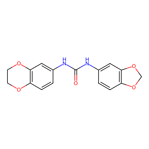 1-(1,3-Benzodioxol-5-yl)-3-(2,3-dihydro-1,4-benzodioxin-6-yl)urea structure