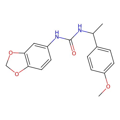 1-(1,3-Benzodioxol-5-yl)-3-[1-(4-methoxyphenyl)ethyl]urea structure
