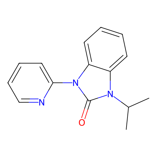 2H-Benzimidazol-2-one, 1,3-dihydro-1-(1-methylethyl)-3-(2-pyridinyl)- structure