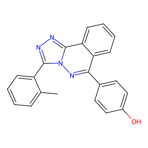 4-[3-(2-Methylphenyl)[1,2,4]triazolo[3,4-a]phthalazin-6-yl]phenol structure
