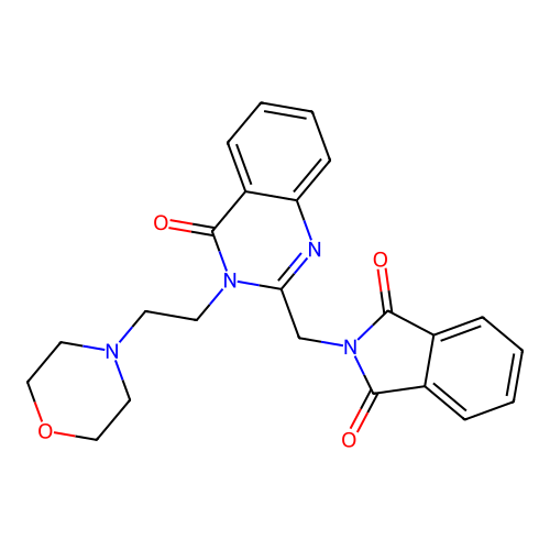 2-[[3-(2-Morpholin-4-ylethyl)-4-oxoquinazolin-2-yl]methyl]isoindole-1,3-dione structure