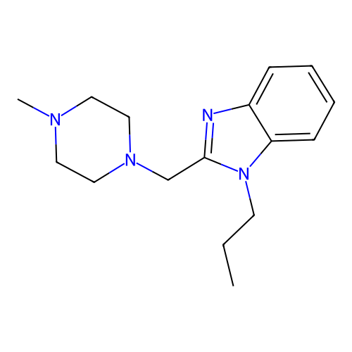 2-[(4-Methylpiperazin-1-yl)methyl]-1-propylbenzimidazole structure