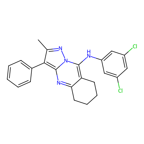 C23H20Cl2N4 structure