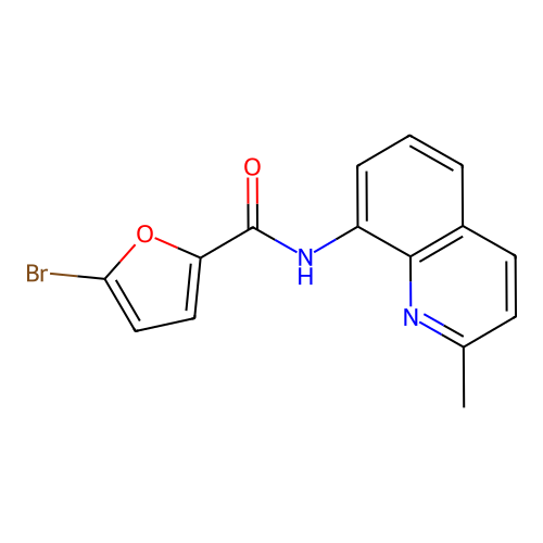 5-bromo-N-(2-methylquinolin-8-yl)furan-2-carboxamide structure