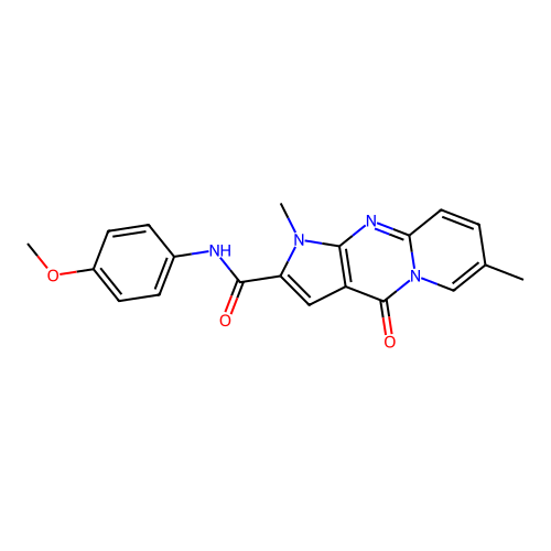 N-(4-methoxyphenyl)-1,7-dimethyl-4-oxo-1,4-dihydropyrido[1,2-a]pyrrolo[2,3-d]pyrimidine-2-carboxamide structure