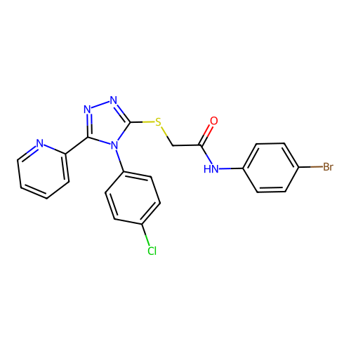 C21H15BrClN5OS structure