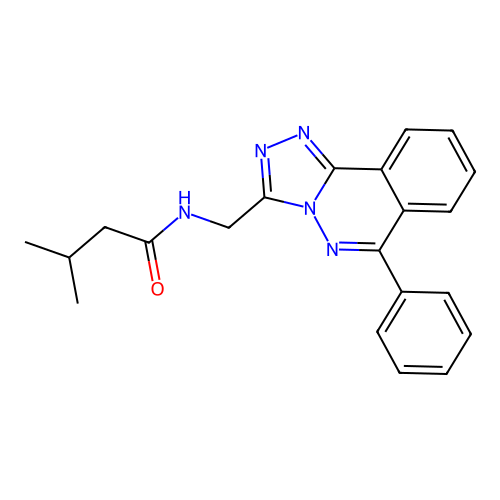 3-methyl-N-[(6-phenyl[1,2,4]triazolo[3,4-a]phthalazin-3-yl)methyl]butanamide structure