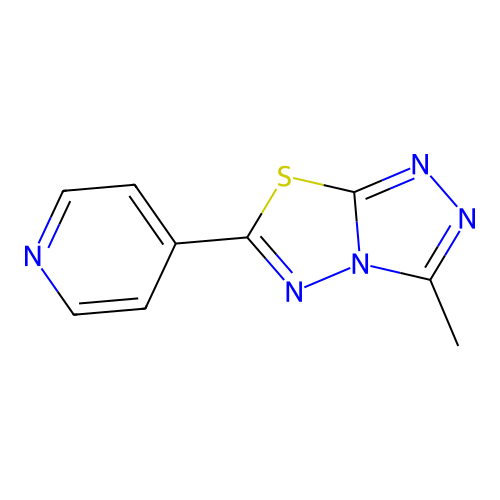 3-Methyl-6-pyridin-4-yl-[1,2,4]triazolo[3,4-b][1,3,4]thiadiazole structure