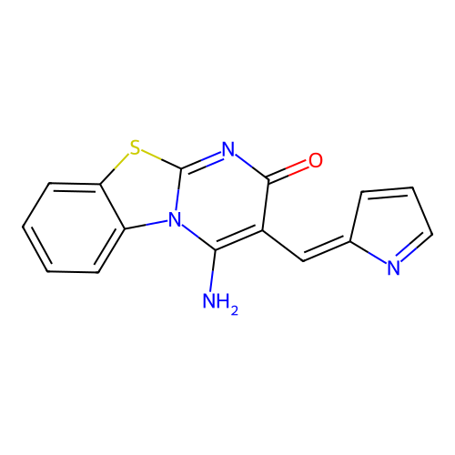 4-amino-3-[(E)-pyrrol-2-ylidenemethyl]pyrimido[2,1-b][1,3]benzothiazol-2-one structure
