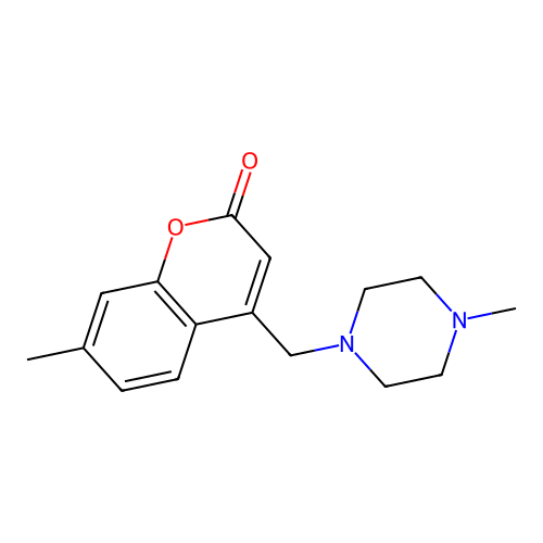 7-methyl-4-((4-methylpiperazin-1-yl)methyl)-2H-chromen-2-one structure