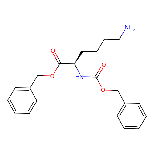 Benzyl((benzyloxy)carbonyl)-D-lysinate structure