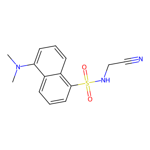 1-Naphthalenesulfonamide, N-(cyanomethyl)-5-(dimethylamino)- structure