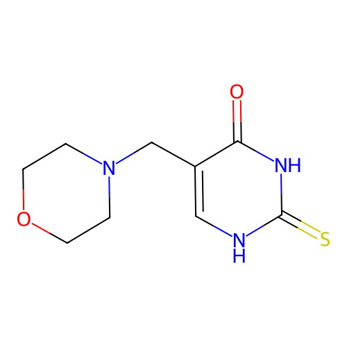 4(1H)-Pyrimidinone, 2,3-dihydro-5-(4-morpholinylmethyl)-2-thioxo- structure