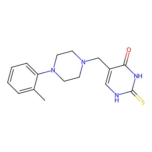 5-(4-o-Tolylpiperazino)methyl-2-thiouracil structure