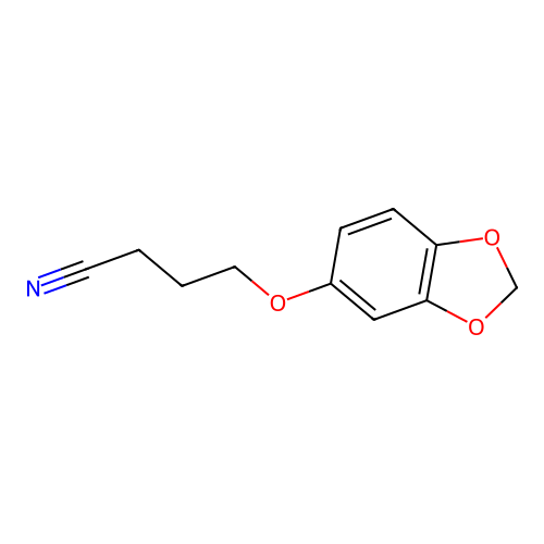 4-(1,3-Benzodioxol-5-yloxy)butanenitrile structure