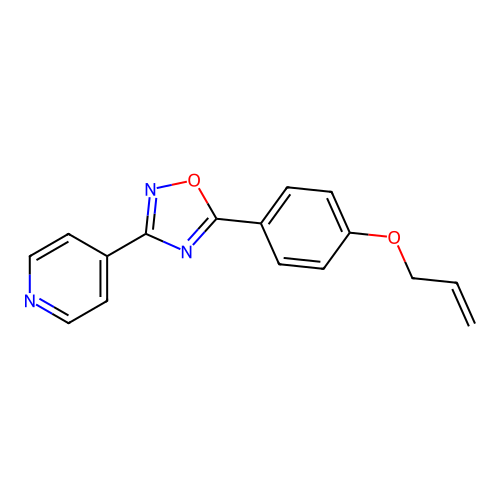 5-(4-Prop-2-enoxyphenyl)-3-pyridin-4-yl-1,2,4-oxadiazole structure