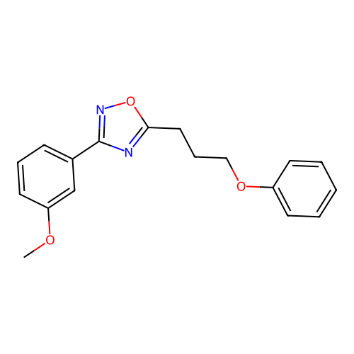 3-(3-Methoxyphenyl)-5-(3-phenoxypropyl)-1,2,4-oxadiazole structure