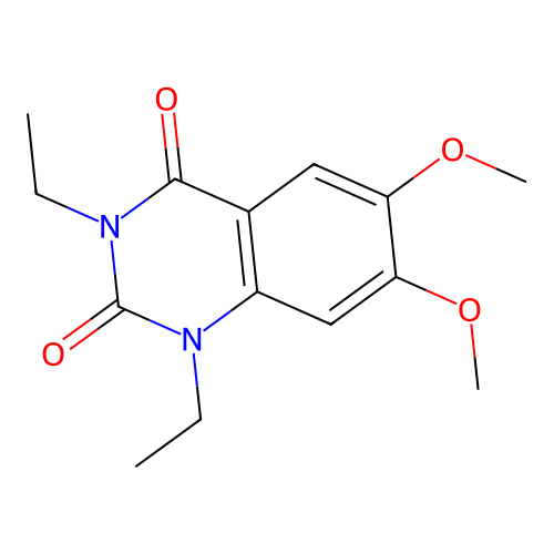 1,3-diethyl-6,7-dimethoxyquinazoline-2,4(1H,3H)-dione structure