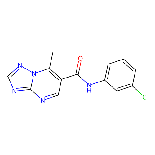 N-(3-chlorophenyl)-7-methyl-[1,2,4]triazolo[1,5-a]pyrimidine-6-carboxamide structure