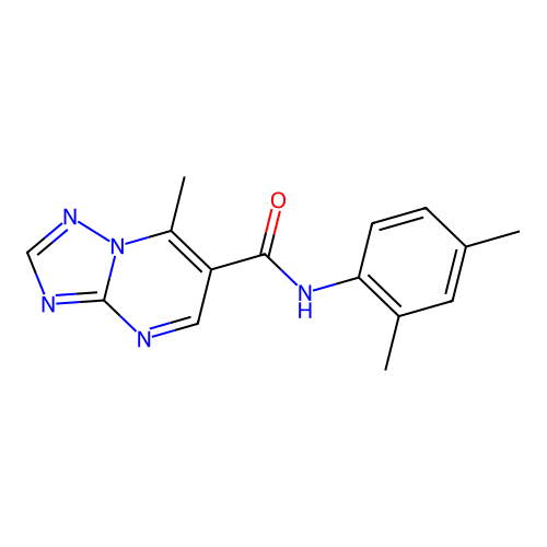 N-(2,4-dimethylphenyl)-7-methyl[1,2,4]triazolo[1,5-a]pyrimidine-6-carboxamide structure