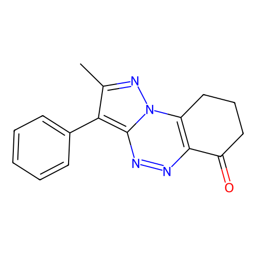 2-Methyl-3-phenyl-8,9-dihydropyrazolo[5,1-c][1,2,4]benzotriazin-6(7H)-one structure