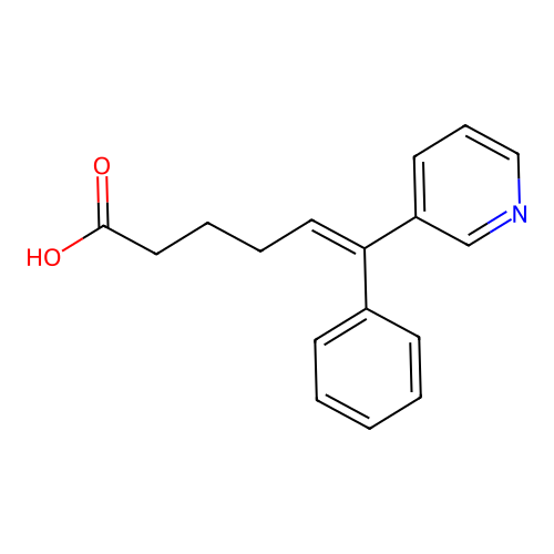 6-Phenyl-6-pyridin-3-yl-hex-5-enoic acid structure